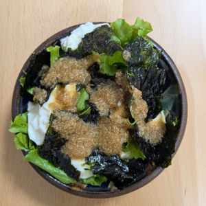 ゆいの作ってみた!投稿(包丁不要！ちぎるだけ♡『サニーレタスと豆腐の韓国風サラダ』)