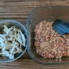 レンチン5分で【レンコンしめじの麻婆肉味噌】の工程2