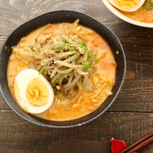 辛ラーメンのアレンジ「豆乳担々麺」