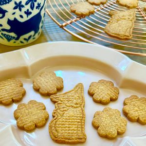 のりのり🐾🎀🤍の作ってみた!投稿(さくホロメープルきな粉の米粉クッキー【卵・乳・ナッツ不使用】)