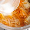 【卵と豆腐のあんかけ丼】人参と玉ねぎの優しい甘さ。の工程8