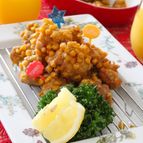 プチプチコーンが楽しい☆チーズカレー唐揚げ