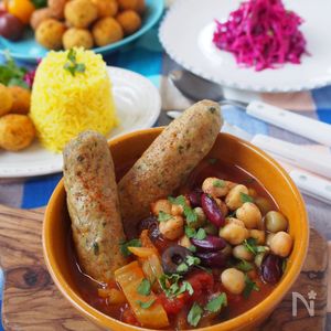 カレー粉を使って簡単モロッコ風ソーセージ