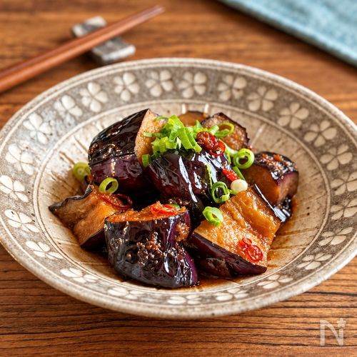 焼いて絡めるだけ♪【なすのしょうがポン酢】