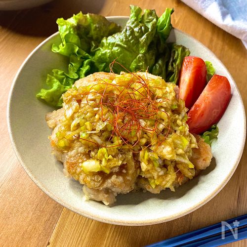 米粉でカリッと＊揚げ焼きで簡単！油淋鶏