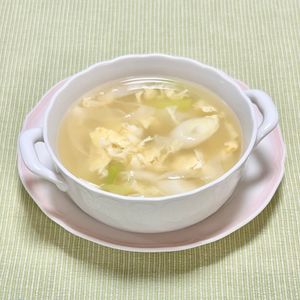 キャピタンの作ってみた!投稿(とろ〜り！ねぎと生姜たっぷりかきたまスープ)