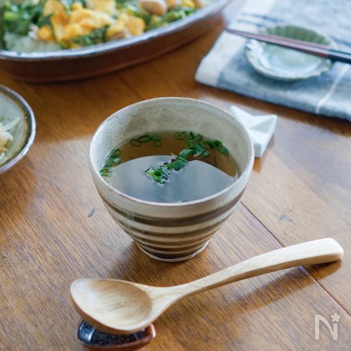 お湯で30秒！もずくのお吸いもの