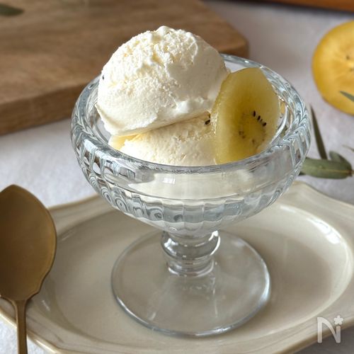 【保存袋で揉むだけ！】濃厚キウイジェラート🍨夏にぴったり