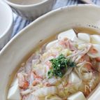 豆腐のトローリ白菜あんかけ