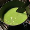 片栗粉でぷるもち！メロンソーダ風ひんやりスイーツの工程1