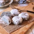 バレンタインに！黒ごまスノーボール