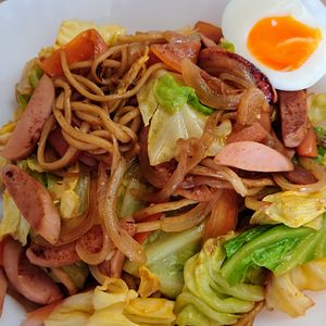 まゆのの作ってみた!投稿(【カレー焼きそば】ピリッとスパイシー焼きそば)