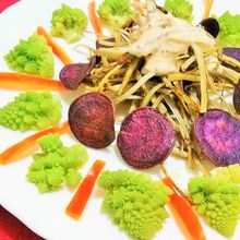 ウマウマ♡ドレッシングde揚げ根菜のサラダ