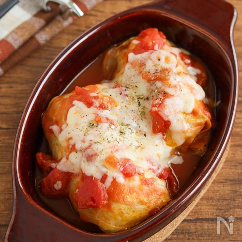 ロールキャベツのチーズ焼き【簡単アレンジ】