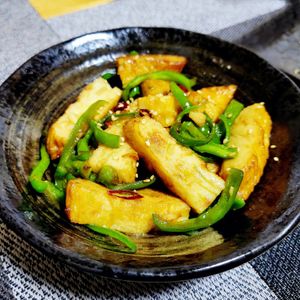 ヴェルの作ってみた!投稿(さつま揚とピーマンの甘辛きんぴら【#作り置き #お弁当】)