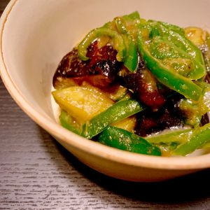 りんの作ってみた!投稿(【熱々ご飯が最高に合う】茄子とピーマンのごま味噌炒め)