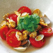 あさり出汁たっぷり【トマトのお浸し】