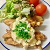ひまわりの作ってみた!投稿(タルタルソースがけささみのカレー照り焼き)