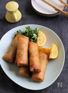 豚とキャベツの春巻き。