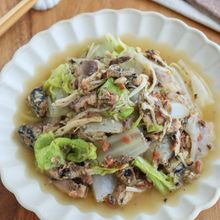 レンジで完成!いわし缶と白菜の梅ポン和え