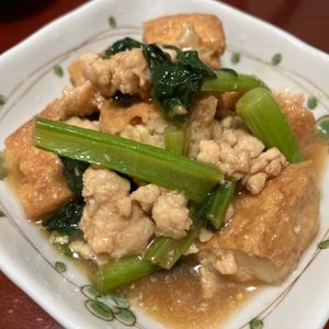 りんごの作ってみた!投稿(【小松菜と厚揚げの和風そぼろあん】ご飯との相性抜群！)