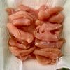【ささみのゆかり磯辺焼き】めっちゃふっくらやわらか~♪の下準備