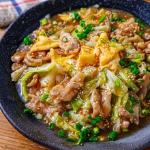 【究極の肉野菜炒め♡】豚こまキャベツのとろ卵オイスターあん