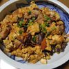 ももの作ってみた!投稿(きくらげたっぷり♪水切り不要の具沢山炒り豆腐)