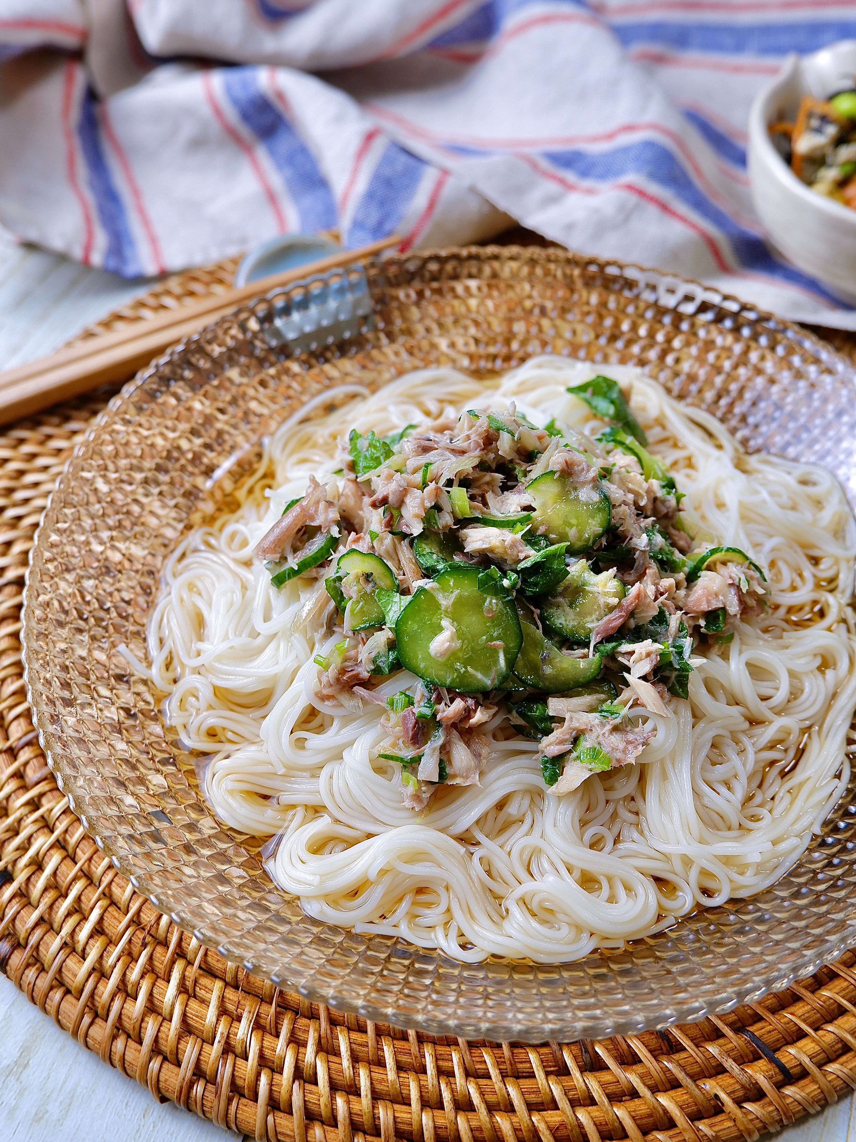 夏はそうめん あっという間に 鯖のさっぱり薬味そうめん レシピサイト Nadia ナディア プロの料理家のおいしいレシピ