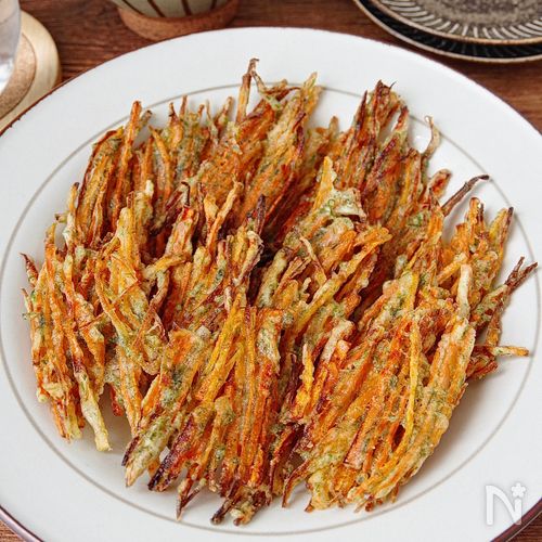 やみつき!千切りにんじんのサクサク磯辺揚げ