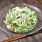 意外な組み合わせ！ニラとしめじのマヨネーズサラダ
