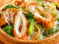 春雨の戻し不要◎【ちくわ野菜のチャプチェ風】
