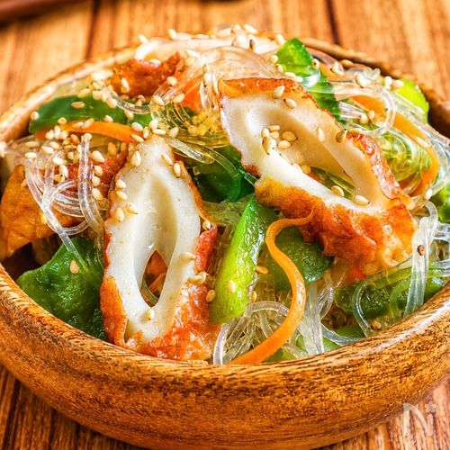 春雨の戻し不要◎【ちくわ野菜のチャプチェ風】