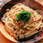 ツルッと食感！なめこペペロンチーノ