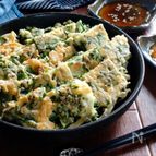 米粉で作る☆簡単菜の花チヂミ。