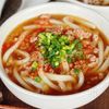 【豚そぼろあんかけうどん】とろ〜りあんで最後まで熱々♡