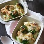 チキンとブロッコリーのごまマヨチーズ焼き