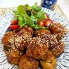 ふゆの作ってみた!投稿(豚こまボールの甘酢ごまだれ焼き【#お弁当#ポリ袋#包丁不要】)