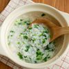 【一草粥】すずしろ（大根）の葉のおかゆの工程7