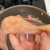 エビにしか見えない♡簡単とりマヨの工程1