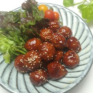とのちゃまの作ってみた!投稿(親子遠足‼弁当おかず1☆肉団子の甘酢あん)