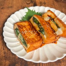 節約！簡単！にんにく香る【厚揚げの甘辛焼き】