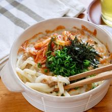 グラタン風 ツナたま焼きチーズうどん