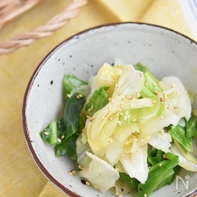 春キャベツのやみつき塩だれサラダ【作り置き】