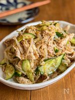 もやしときゅうり《にんにく胡麻ぽん♡冷しゃぶサラダ》