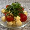 楽ラク手抜キッチン🐶🐾の作ってみた!投稿(爆速３分副菜♪【トマトとモッツァレラチーズの和風サラダ】)