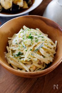 『シャキシャキ☆細切りポテトサラダ』茹で時間2分でお手軽♪