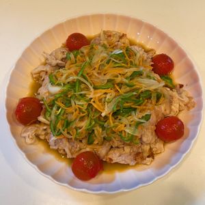 みわの作ってみた!投稿(野菜たっぷり♩豚肉の南蛮漬け)
