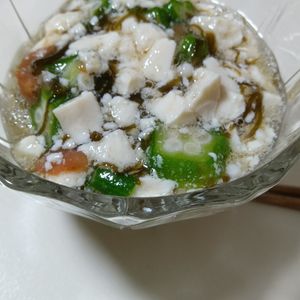 marine55の作ってみた!投稿(夏バテ防止に！旨さっぱり♪【豆腐とオクラの梅もずく】)