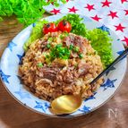 ☆あまから~牛肉ガーリックチャーハン☆
